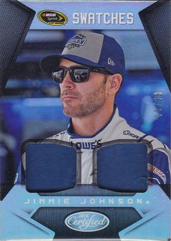 2016 Panini Certified - Sprint Cup Swatches Dual Mirror Silver #SCS-JJ Jimmie Johnson Front