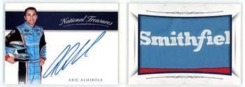 2016 Panini National Treasures - Jumbo Firesuit Patch Signature Booklet Associate Sponsors 2 #AA Aric Almirola Front