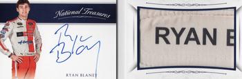 2016 Panini National Treasures - Jumbo Firesuit Patch Signature Booklet - Nameplate #RB Ryan Blaney Front