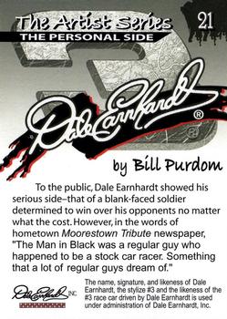 2002 Dale Earnhardt The Artist Series #21 Dale Earnhardt Back