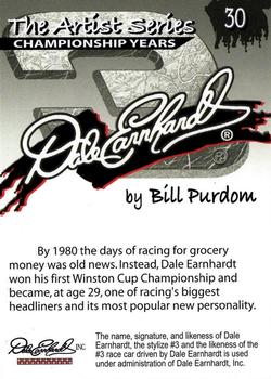 2002 Dale Earnhardt The Artist Series #30 Dale Earnhardt Back