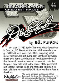 2002 Dale Earnhardt The Artist Series #44 Dale Earnhardt's Car Back
