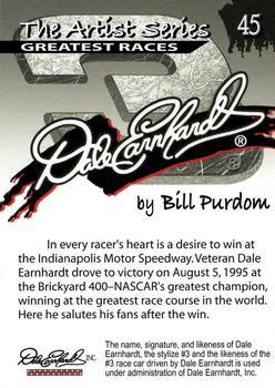 2002 Dale Earnhardt The Artist Series #45 Dale Earnhardt Back