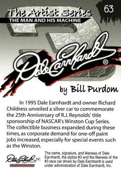 2002 Dale Earnhardt The Artist Series #63 Dale Earnhardt's Car Back