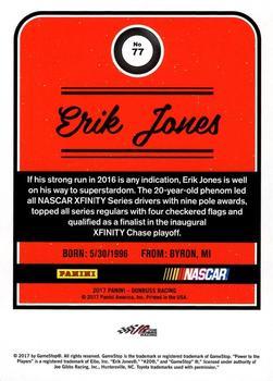 2017 Donruss - Gold Foil #77 Erik Jones Back