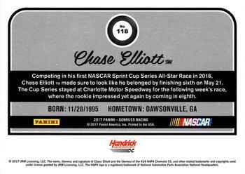 2017 Donruss - Gold Foil #118 Chase Elliott Back