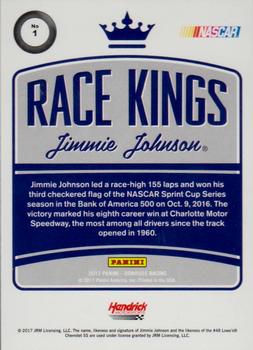 2017 Donruss - Blue Foil #1 Jimmie Johnson Back