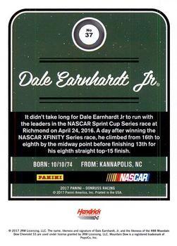 2017 Donruss - Blue Foil #37 Dale Earnhardt Jr. Back