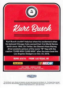 2017 Donruss - Blue Foil #48 Kurt Busch Back