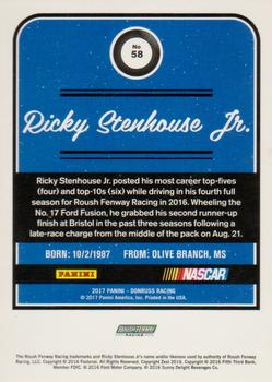 2017 Donruss - Blue Foil #58 Ricky Stenhouse Jr. Back