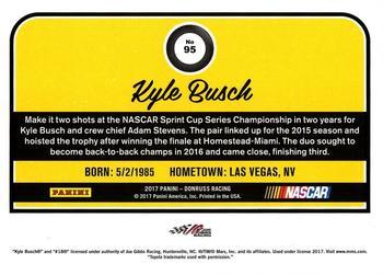 2017 Donruss - Blue Foil #95 Kyle Busch Back