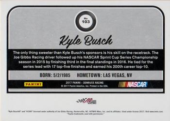 2017 Donruss - Blue Foil #103 Kyle Busch Back