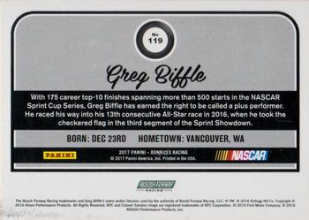 2017 Donruss - Blue Foil #119 Greg Biffle Back