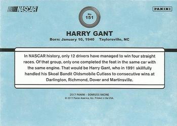 2017 Donruss - Blue Foil #151 Harry Gant Back