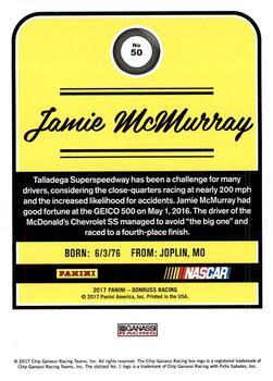 2017 Donruss - Green Foil #50 Jamie McMurray Back