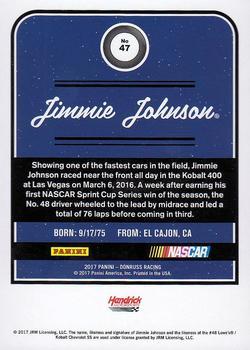 2017 Donruss - Green Foil #47 Jimmie Johnson Back