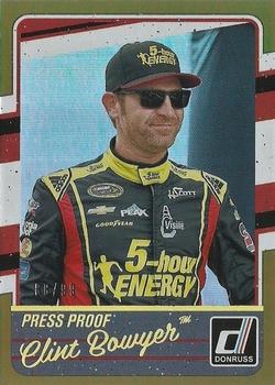 2017 Donruss - Gold Press Proof #55 Clint Bowyer Front