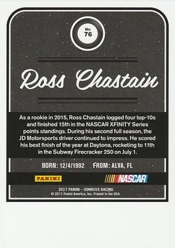 2017 Donruss - Gold Press Proof #76 Ross Chastain Back