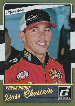 2017 Donruss - Gold Press Proof #76 Ross Chastain Front