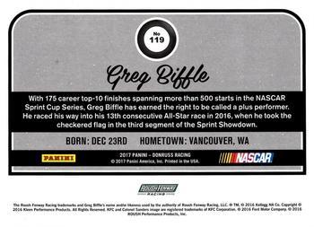 2017 Donruss - Gold Press Proof #119 Greg Biffle Back