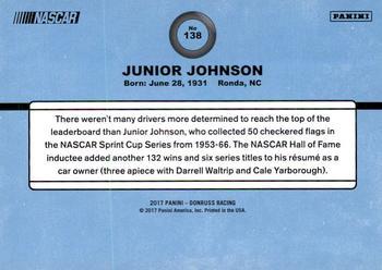 2017 Donruss - Gold Press Proof #138 Junior Johnson Back