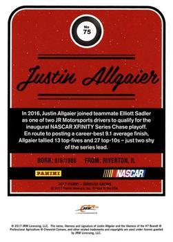 2017 Donruss - Press Proof #75 Justin Allgaier Back
