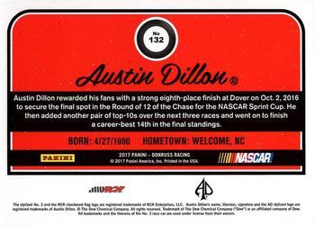 2017 Donruss - Press Proof #132 Austin Dillon Back