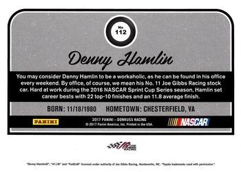 2017 Donruss - Artist Proof #112 Denny Hamlin Back