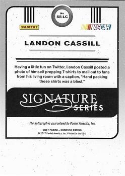 2017 Donruss - Signature Series #SS-LC Landon Cassill Back