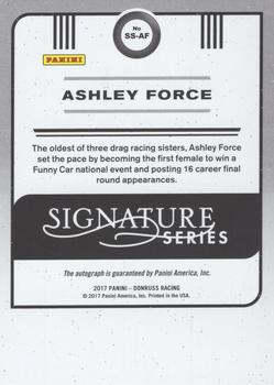 2017 Donruss - Signature Series #SS-AF Ashley Force Back