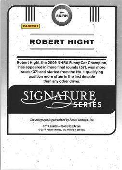 2017 Donruss - Signature Series #SS-RH Robert Hight Back