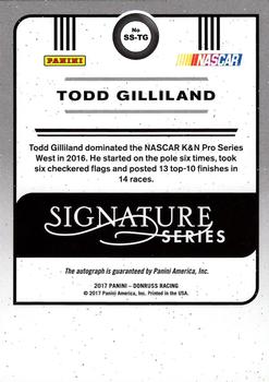 2017 Donruss - Signature Series #SS-TG Todd Gilliland Back