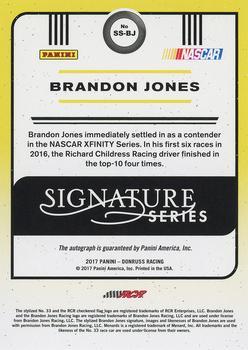 2017 Donruss - Signature Series Holo Black #SS-BJ Brandon Jones Back