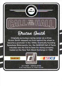 2017 Donruss - Call to the Hall #CALL-5 Bruton Smith Back