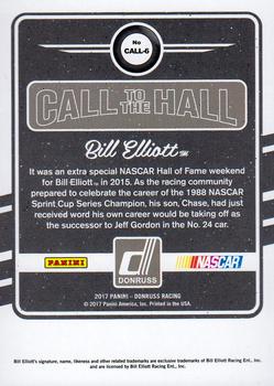 2017 Donruss - Call to the Hall #CALL-6 Bill Elliott Back