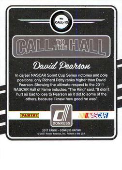 2017 Donruss - Call to the Hall #CALL-12 David Pearson Back