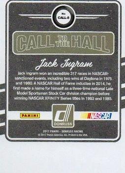 2017 Donruss - Call to the Hall Cracked Ice #CALL-8 Jack Ingram Back