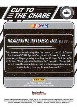 2017 Donruss - Cut to the Chase #CC3 Martin Truex Jr. Back