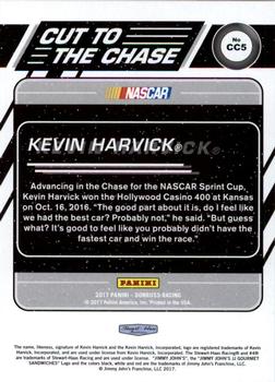 2017 Donruss - Cut to the Chase Cracked Ice #CC2 Kevin Harvick Back