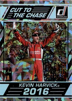 2017 Donruss - Cut to the Chase Cracked Ice #CC2 Kevin Harvick Front