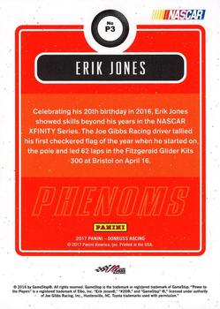 2017 Donruss - Phenoms Cracked Ice #P3 Erik Jones Back