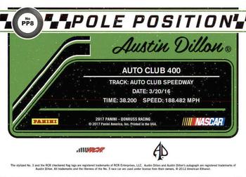 2017 Donruss - Pole Position #PP8 Austin Dillon Back