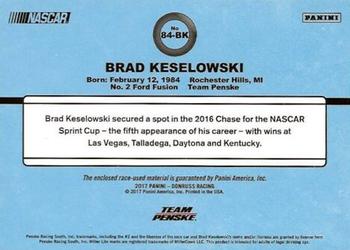 2017 Donruss - Retro Relics 1984 #84-BK Brad Keselowski Back
