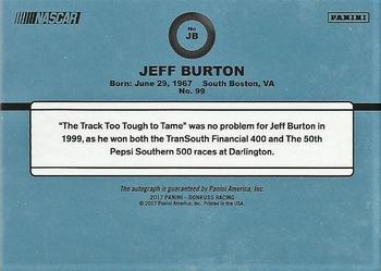 2017 Donruss - Retro Signatures 1984 #JB Jeff Burton Back