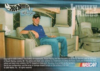 2003 Hot Wheels Racing Luxury Rides #NNO Matt Kenseth Back