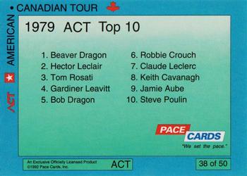 1992 Pace American-Canadian Tour - Sample #38 Dan Beede / Roger Laperle Back