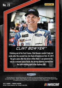 2017 Panini Torque - Red #23 Clint Bowyer Back