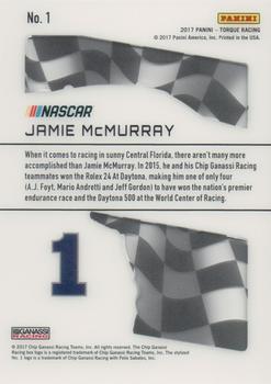 2017 Panini Torque - Clear Vision #1 Jamie McMurray Back