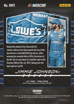 2017 Panini Torque - Manufacturer Marks Gold #MM1 Jimmie Johnson Back
