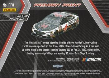 2017 Panini Torque - Primary Paint #PP8 Kevin Harvick Back